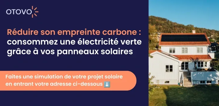 bouton : réduire son empreinte carbone grâce à vos panneaux solaires
