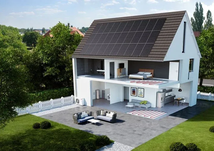 panneaux solaires lg sur maison