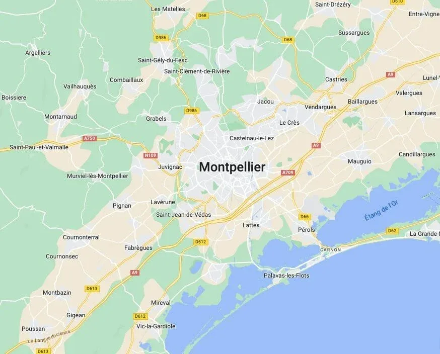 carte montpellier